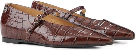 Iceberg Pumps met krokodillenprint en spitse neus