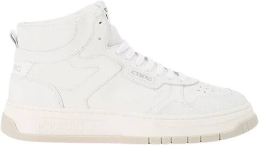 Iceberg Oversized sneakers geïnspireerd op vintage basketstijl White Heren