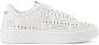 Iceberg Oversized sneakers in geperforeerd wit leer met allover logo - Thumbnail 1