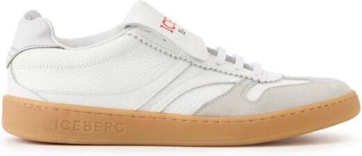 Iceberg Veelkleurige sneakers met een retro honingkleurige zool