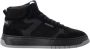 Iceberg Oversized sneakers geïnspireerd op vintage basketstijl Black Heren - Thumbnail 1