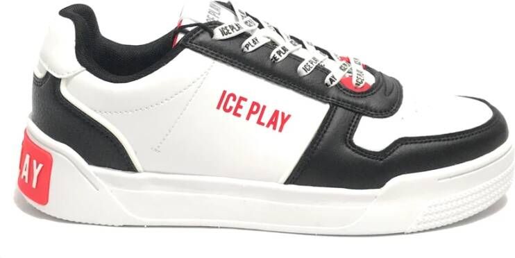 Iceberg Yale Herensneakers Wit Zwart Wit Heren - Schoenen.nl