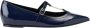 Iceberg Zwarte Patent T-Sluiting Puntige Ballet Platte Schoen - Thumbnail 1