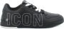 Icon Denim Zwarte Maxi Logo Sneaker Black Heren - Thumbnail 1
