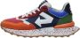 Id.eight Diepblauwe Sneaker met Uniek Design Multicolor Unisex - Thumbnail 1