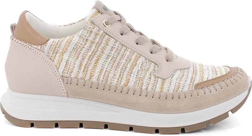 Igi&Co Beige Geweven Stof Sneakers