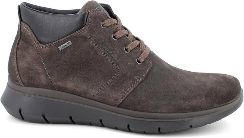 IGI&Co Bruine Enkellaarzen met Gore-Tex Voering Brown Heren