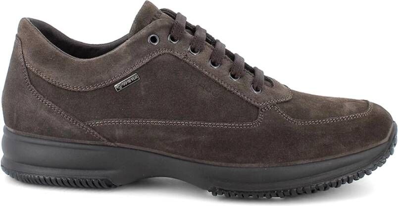 IGI&Co Bruine Gore-Tex Leren Sneakers Brown Heren