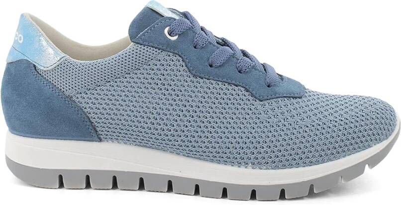 Igi&Co Comfortabele Lichtblauwe Sneakers