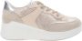 IGI&Co Leren en Stoffen Dames Sneakers Beige Dames - Thumbnail 1