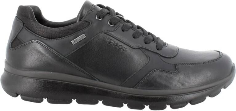 Igi&Co Zwarte Casual Leren Herenschoenen