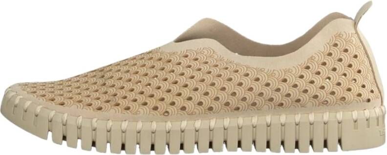 Ilse Jacobsen Instappers Dames Instapschoenen Damesschoenen Canvas Tulip3275 Gebroken wit - Foto 3