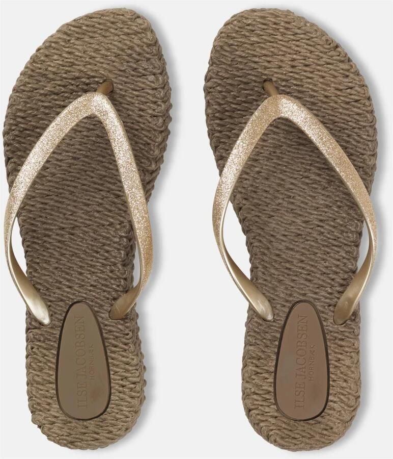 Ilse Jacobsen Vrouwen Rubber Slippers Damesschoenen Teenslipper Cheerful01 Goud - Foto 3