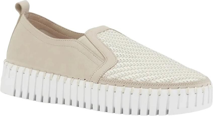 Ilse Jacobsen Instappers Platform TULIP3876 beige zool 144100 Kit White