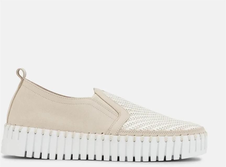 Ilse Jacobsen Instappers Platform TULIP3876 beige zool 144100 Kit White