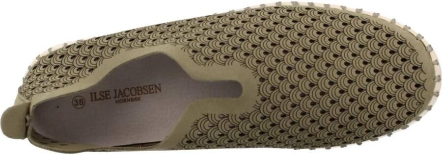 Ilse Jacobsen Instappers Dames Instapschoenen Damesschoenen Canvas Tulip 3275 Groen - Foto 12