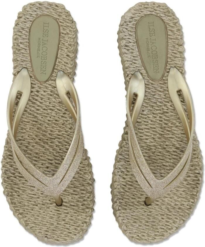 ILSE JACOBSEN Teenslippers Dames Cheerful13 Rubber Goud - Foto 4