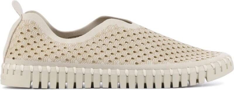 Ilse Jacobsen Instappers Dames Instapschoenen Damesschoenen Canvas Tulip3275 Gebroken wit - Foto 4