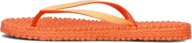 Ilse Jacobsen Hornbæk Oranje Glitter Strand Slippers Cheerful01 Orange Dames