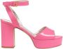 Ines De La Fressange Paris Roze Patent Platform Sandaal Pink Dames - Thumbnail 1