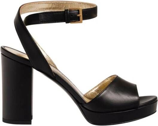 Ines De La Fressange Paris Zwarte platform sandaal Black Dames