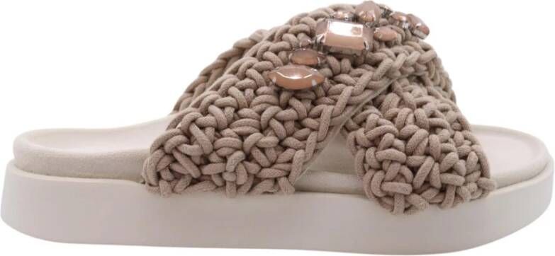 Inuikii Geweven Stenen Taupe Stijlvolle Comfortabele Sandalen - Foto 2