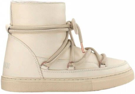 INUIKII Enkellaarsjes Dames Outdoor Snowboots Damesschoenen Leer Full Leather Beige - Foto 7
