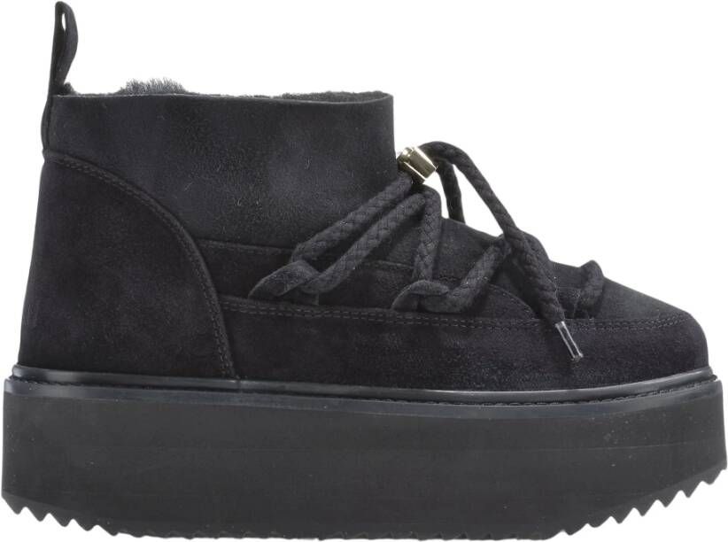 Inuikii Classic Low Platform Sneaker Black Dames