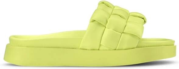 Inuikii Gevlochten Lime Pantoffel Vegan Zomer Green Dames