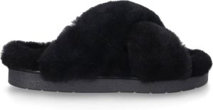 Inuikii Gevoerde Sliders 70104-331 Zwart Dames