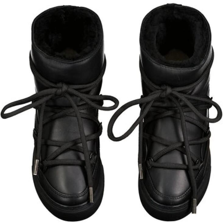 INUIKII Vachtlaarzen Dames Full Leather Leer Zwart - Foto 4