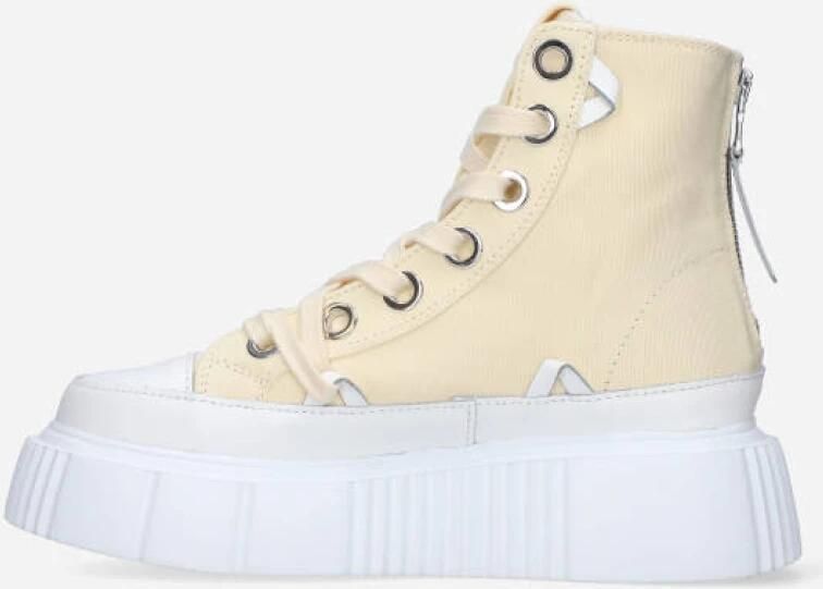 Inuikii High Matilda Canvas Sneakers Beige Dames - Foto 6