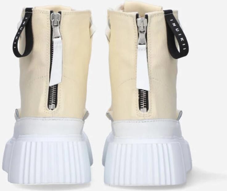 Inuikii High Matilda Canvas Sneakers Beige Dames - Foto 3