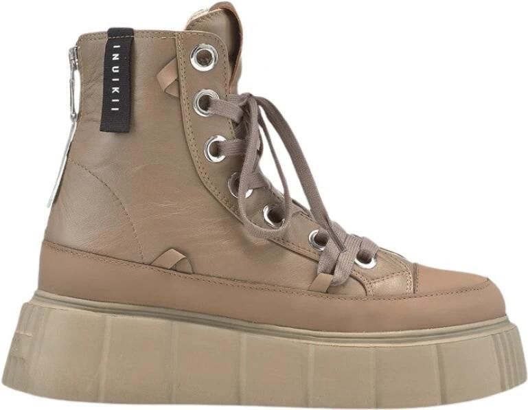 INUIKII Winterlaarzen Leather Matilda in beige