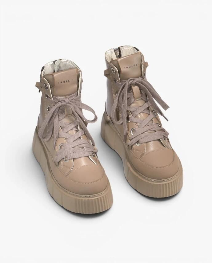 INUIKII Winterlaarzen Leather Matilda in beige - Foto 4