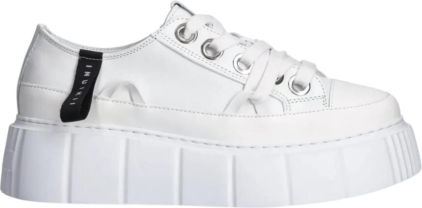 INUIKII Low-Top Sneakers LEATHER MATILDA LOW in wit