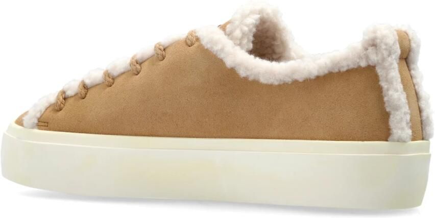 Inuikii Women's Shearling Low Sneakers beige wit - Foto 4