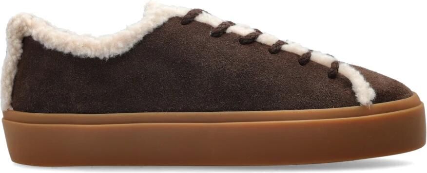 Inuikii Women's Shearling Low Sneakers beige bruin