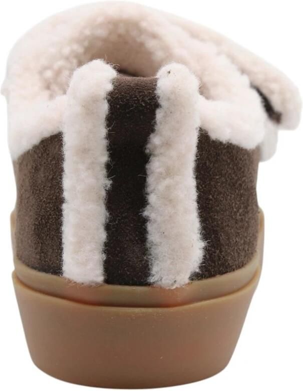 INUIKII Instappers Dames Shearling Low Velcro Textiel Bruin - Foto 14