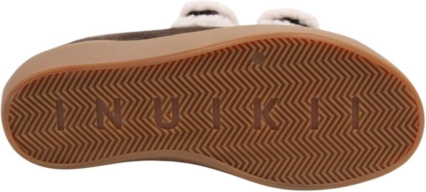 INUIKII Instappers Dames Shearling Low Velcro Textiel Bruin - Foto 16