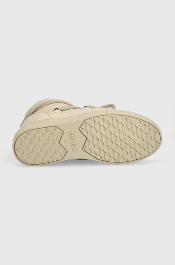 INUIKII Vachtlaarzen Dames Full Leather Leer Creme - Foto 8