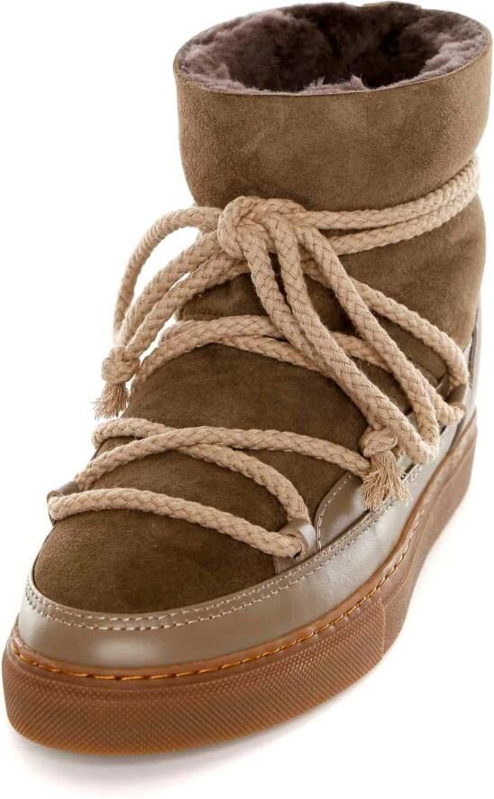 INUIKII Enkellaarsjes Dames Outdoor Snowboots Damesschoenen Suède Classic Sneaker Beige - Foto 5