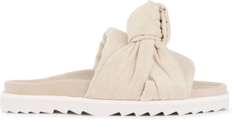 Inuikii Ivoor Knot Sandaal Beige Dames