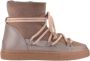 INUIKII Enkellaarsjes Dames Outdoor Snowboots Damesschoenen Suède Classic Sneaker Beige - Thumbnail 3