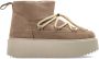 Inuikii Klassieke Lage Platform Sneakers Schoenen Beige Dames - Thumbnail 9