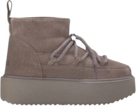 Inuikii Lage Platform Taupe Winterlaarzen
