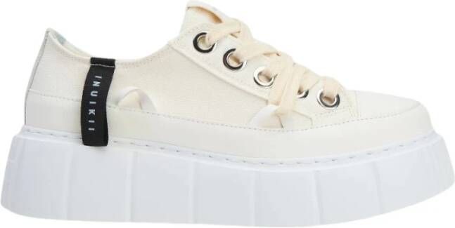 Inuikii Matilda Canvas Low White Schoenen