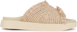Inuikii Moon Raffia Sandaal Beige Dames