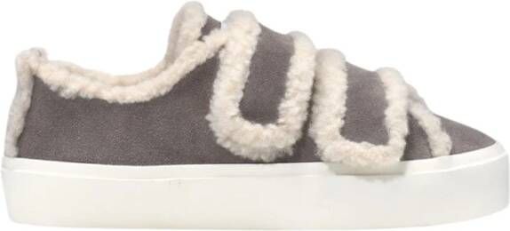 Inuikii Shearling Low Velcro Grijze Urban Laarzen