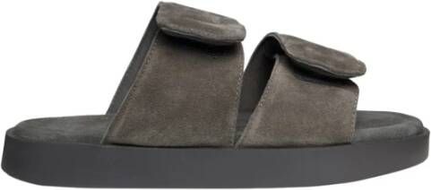 INUIKII Slippers & Mules Classic Suede Velcro in taupe